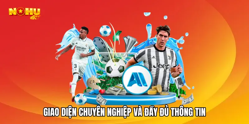 Giao diện chuyên nghiệp và đầy đủ thông tin